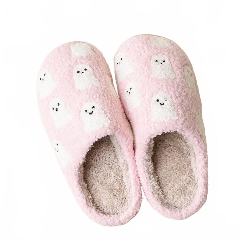 NEW THE DARLING EFFECT women's ghost slippers in pink